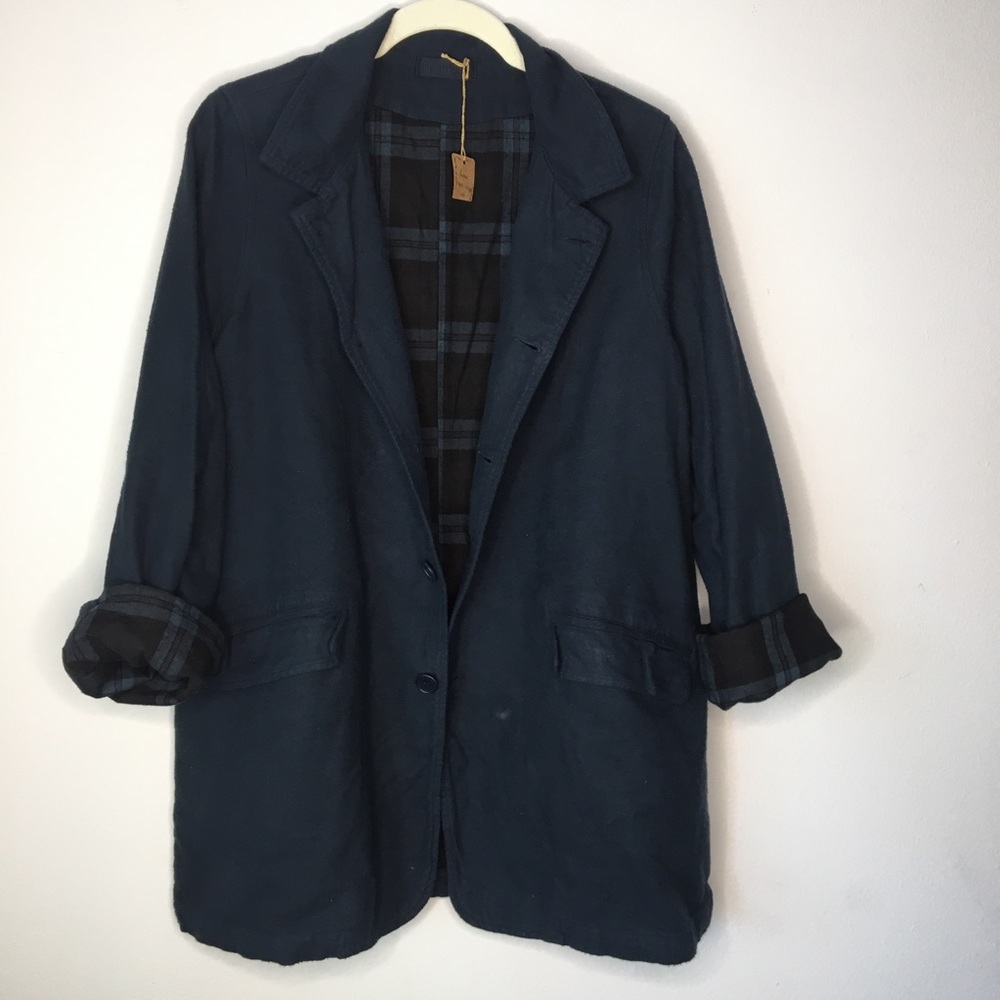 CP Shades Regan Jacket-Blue-Brushed Cotton-Small